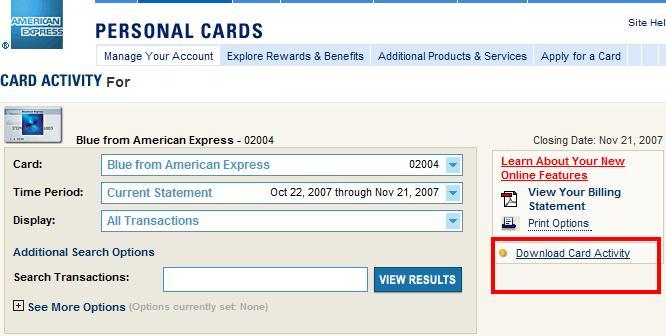 American Express Online